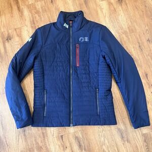 Helly Hansen Crew Insulator Jacket Mens Medium Navy Blue Princess Logo